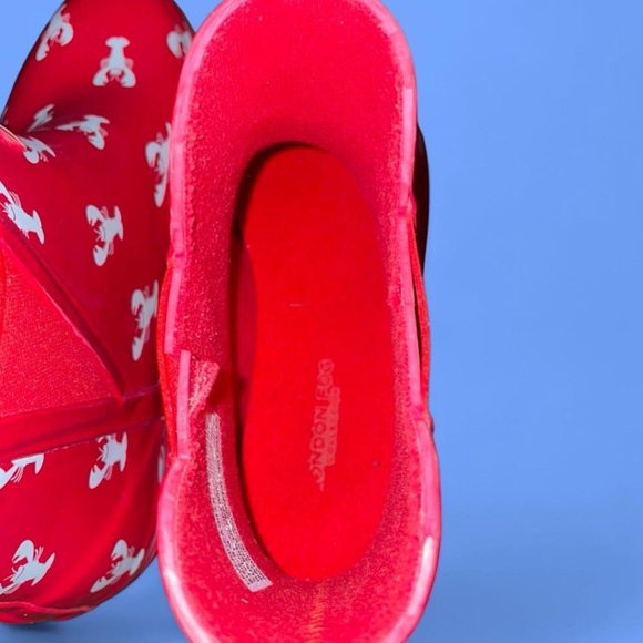 London Fog Red Lobster Pattern Rain Boots - Picture 5 of 7
